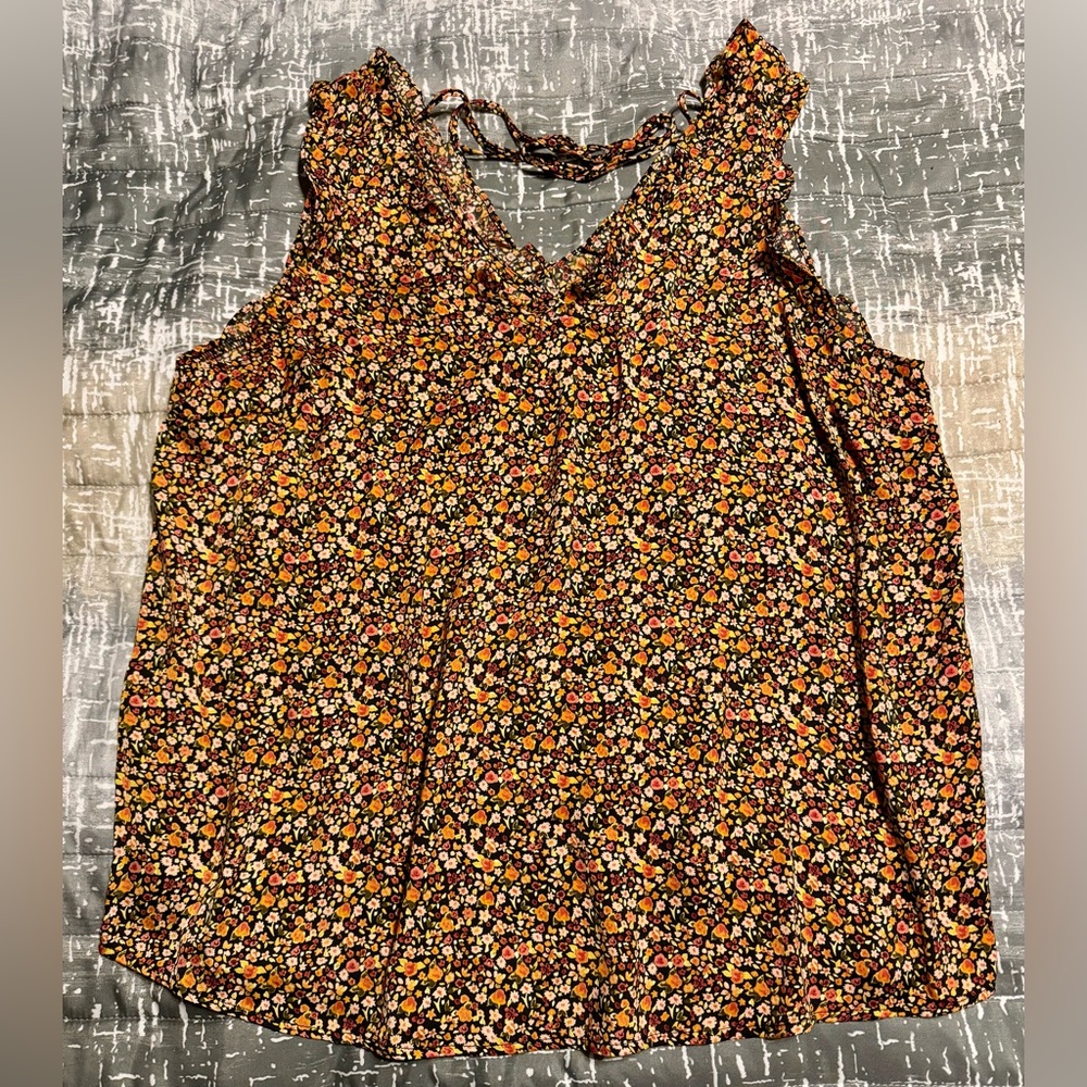 Lauren Conrad - Floral print flowy/tank - Size XL